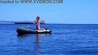 i'm onna boat in the water volga-river, ya know