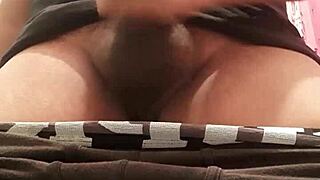 Peruvian with thick cock masturbates to climax