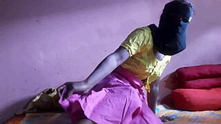 A young amateur explores intimate experiences in homemade setting