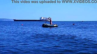 i'm onna boat in the water volga-river, ya know