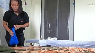 Dick flashing to thailand massage girl