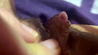 Huge Clitoris Rubbing And Jerking Orgasm