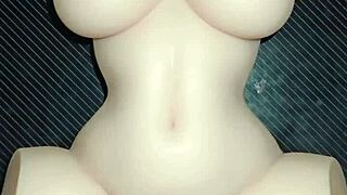 mandy starts with pussy sex then takes anal creampie on the desk