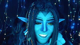 She dances beautifully on webcam for her avatar.