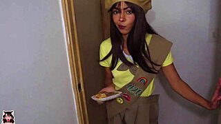 ¿que harias si voy a tu puerta a venderte galletas y te ofrezco este trato ¿me follarias