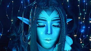 She dances beautifully on webcam for her avatar.