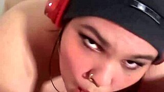 soft to hard sloppy blowjob in headphones cum in mouth & post orgasm pov sucking