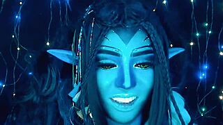 She dances beautifully on webcam for her avatar.