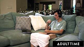 Milf rachael cavalli catches gooner stepson jerking off