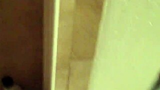 amateurs record a person taking a bath in homemade setting, part 1 and 2, enjoying the simple bath time