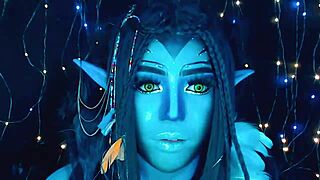 She dances beautifully on webcam for her avatar.