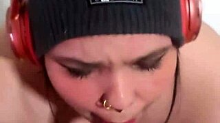 soft to hard sloppy blowjob in headphones cum in mouth & post orgasm pov sucking