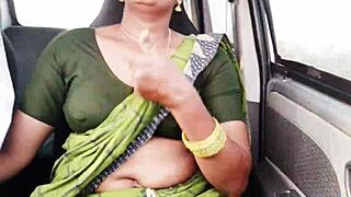 beautiful indian maid car sex with dirty talks