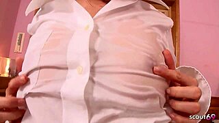 Wow, Japanese Teen's Oiled Blowjob!