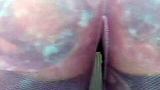 Milf melody radford's sheer gym leggings close-up