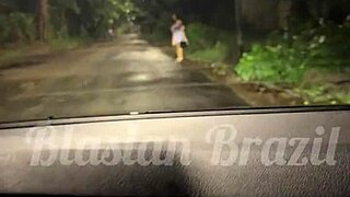 Lina Nakamura rides John Coffee's cock in street creampie