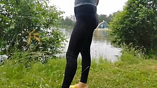 Wow, outdoor camping vacation with MILF, clothes ripped in compilation!