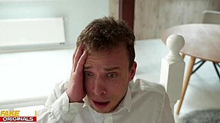 Busty ebony hooker enjoys raw sex with young client, cums inside 😘