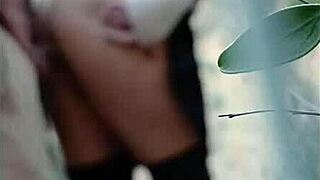 Does this hot puta want her ass spanked before a creampie outdoors?