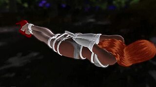 Redhead Plays Bondage Nightmare With Vibrator