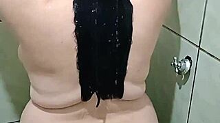 Not even in the shower does he leave me alone