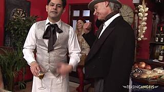 amazing maid loves sharin delicious cocks with another babe