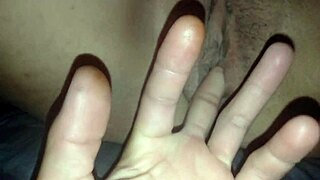 Pretty pornstar gets creampie in shaved pussy