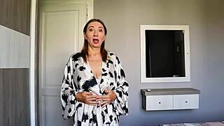 busty mature futanari teaches passion