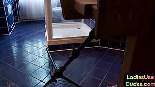 Dom Babes Intensely Peg Male Asshole With Strapon In Cfnm Threesome