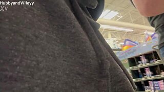 Amateur couple has fun playing in public park!