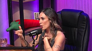 Is the redhead milf the queen domme of bdsm? She dominates with passion.