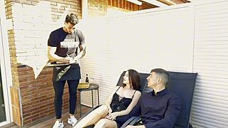 Latina pornstar mary rock enjoys rough double penetration and cum swallowing