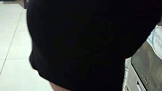 I grab the maid while she cleans and fuck her bent over