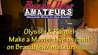 skinny olyssia and busty raquel love suck each others tits and wet pussy