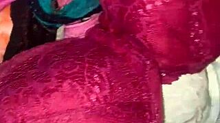 feeling intense pleasure cumming all over her sexy lingerie