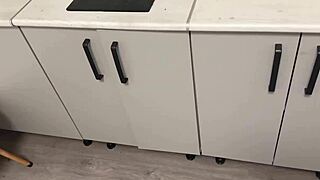 Omg I Got Stuck Under The Table And Friend Destroyed My Pussy