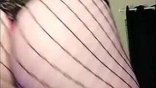 Watch my fat ass dance in these fishnets, she teases.