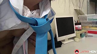 Japanese Mayuka Momota Craves Dick in Office and Gets Uncensored Fuck