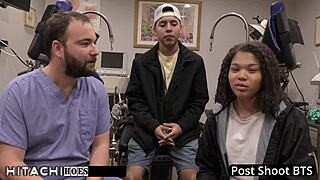 Freshman Nurse Gets Hitachi Orgasm from Boyfriend in Hospital