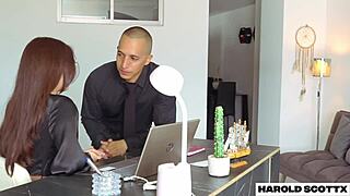 i'm passionately fucking my boss in pantyhose and heels