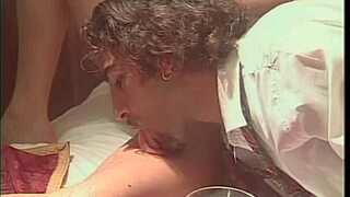 Big Cock Stretches Hairy Wet Pussy