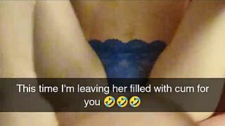 Real snapchat fuck- cheating cumslut begs for creampie -richelle rose