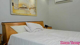 Dani Peterson and Nicolly Pantoja Fiercely Bareback Fuck Each Other in Intense Transsexual Anal Action