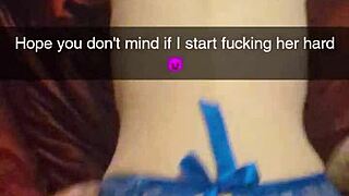 Real snapchat fuck- cheating cumslut begs for creampie -richelle rose