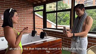 Latina Wife Enjoys Spa Relaxation With Big Guy - Kylei Ellish