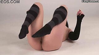 Inna Akkorova, the hottest Russian flexible gymnast, stretches nude.