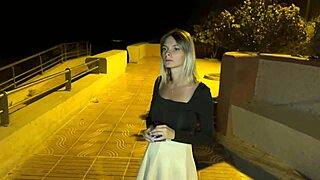 Walk on Beach Without Panties Outdoor