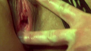 I'm fucking this blonde slut milf in doggystyle, her asshole gaping from the anal pounding.