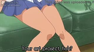 Tricked teen in classroom for footjob fetish deception