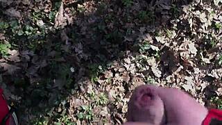 I Masturbate And He Watches And Jerks Off In Nature